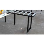 Achilli side extension table with rollers for stone bridge saws
