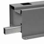 Close-up GROVES Outside Rail optional Easy Slide surface and rail details