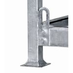 Close-up GROVES Stacking Box frame and support details