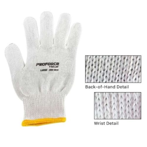 Proforce Blue Gloves rear view