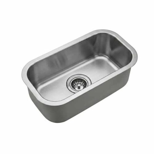 Small Single Bowl Kitchen Sink 18 Gauge angle view