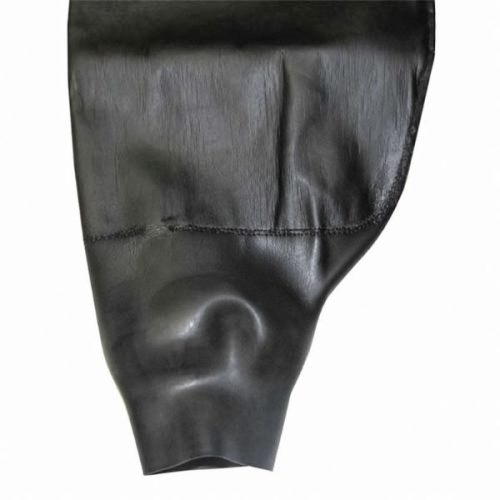 Weha Black Rubber Sleeve Protectors detail wrist cuff and adjustable strap