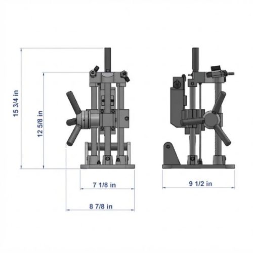 Aardwolf Portable Air Drill Machine dimensions