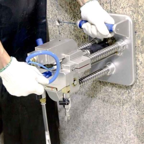 Aardwolf Portable Air Drill Machine in use