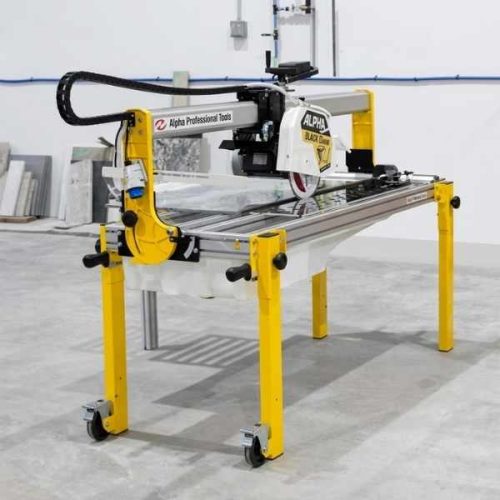 Alpha Black Belt Rail Saw BBS-014 stone cutting application