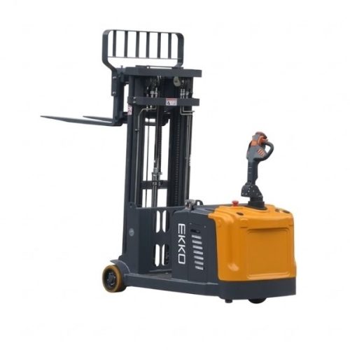 EKKO EK13S-177 Fully Powered Counterbalanced Walkie Stacker angle view
