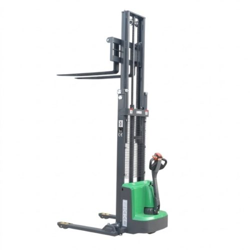 EKKO EB13E-Li Lithium Electric Straddle Stacker angle view
