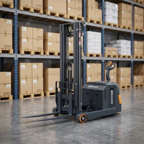 EKKO EH15T Moving Mast Walkie Reach Truck angle view
