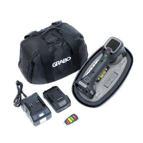 GRABO Pro Brushless cordless vacuum lifter with digital display and wireless remote for stone, tile, and glass handling
