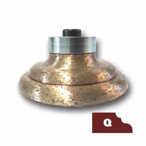 Hurricane Ogee Demi Bullnose Shape FB Router Bit for wet stone profiling
