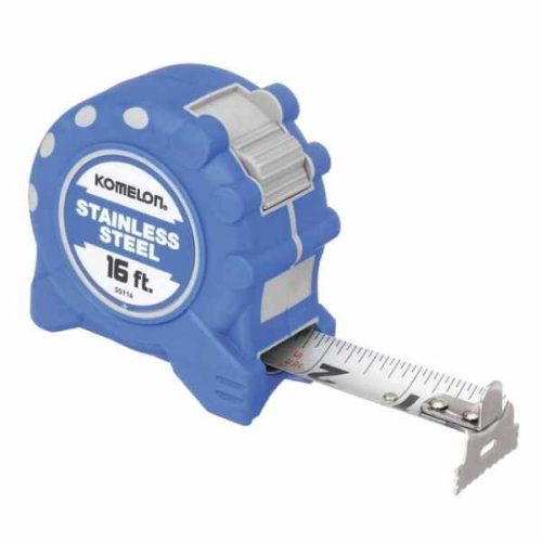 Komelon 16 ft Stainless Steel Gripper Tape Measure with extended blade