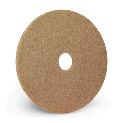 Americo 17 in tan buffing pad for commercial hard floor spray buffing and cleaning - Imagen Gallery