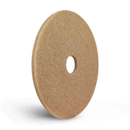 Americo 17 in tan buffing pad for commercial hard floor spray buffing and cleaning - Imagen Gallery 2