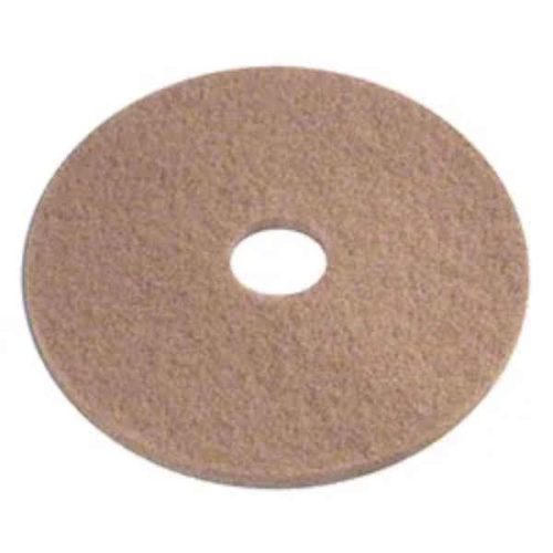 Americo 17 in tan buffing pad for commercial hard floor spray buffing and cleaning - Imagen Gallery 3