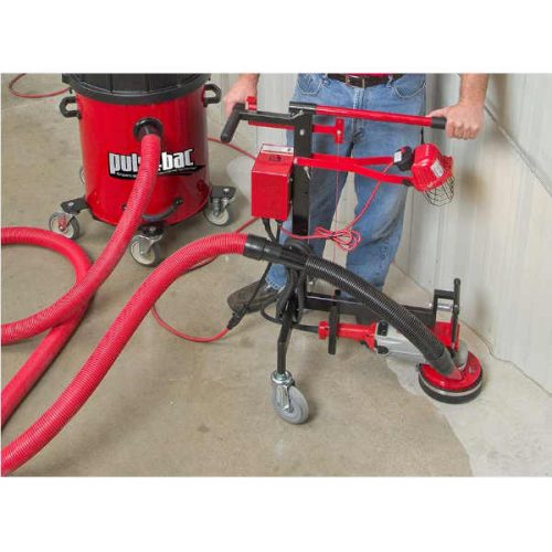 CDC LaRue HUM-B concrete floor grinder with Dust Grabber shroud for surface preparation - Imagen Gallery