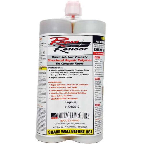 Metzger McGuire Rapid Refloor 600 ml polyurea concrete repair dual cartridge - Imagen Gallery