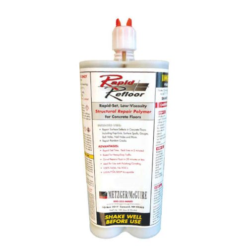 Metzger McGuire Rapid Refloor 600 ml polyurea concrete repair dual cartridge - Imagen Gallery 2
