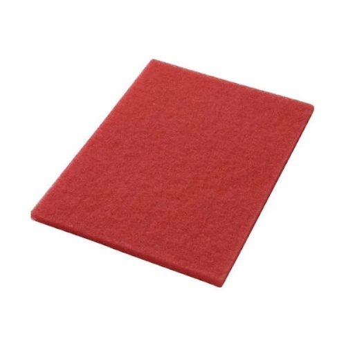 Americo 14x20 inch rectangular red buffing pad for orbital floor scrubber cleaning