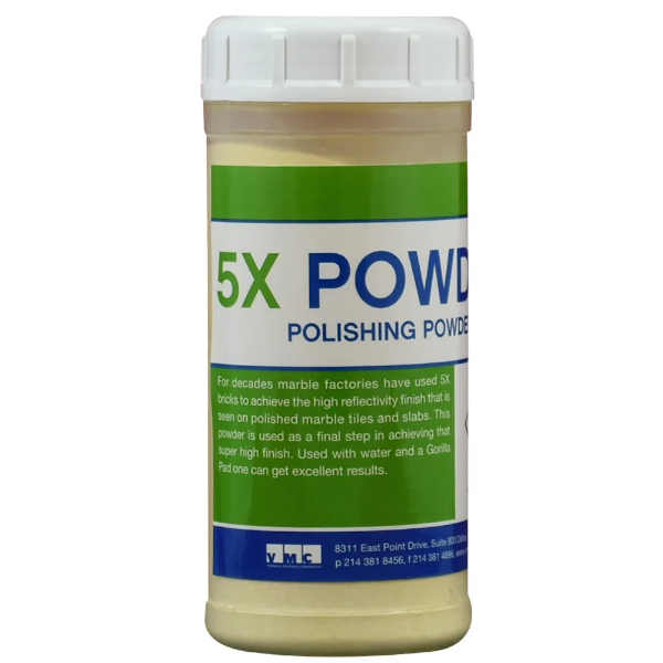 VMC 5X Marble Polishing Powder 1 lb container for marble scratch and etch repair