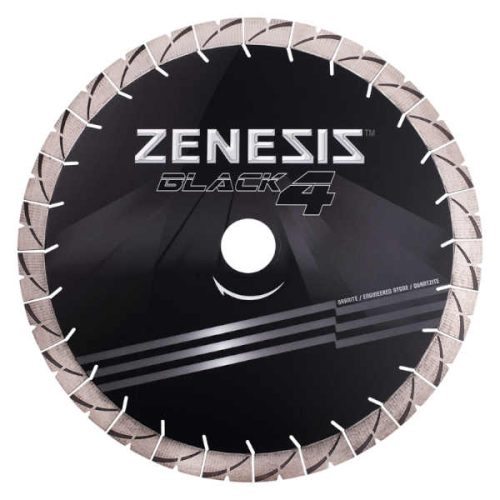 ZENESIS Black 4 silent core bridge saw blade for granite and quartzite cutting